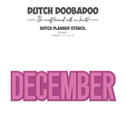 Ddbd Planner Stencil - December - A5