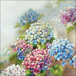 Servetten - Hydrangea shades 5st