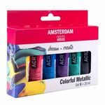 Amsterdam acryl set C. Metallic - 6x20ml