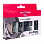 Amsterdam acryl set Grey Mixing - 6x20ml