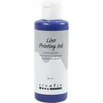 Linoleum verf - Blauw - Flesje 85ml