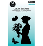 Sl stempel Essentials - Flower Lady