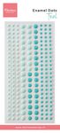 Pl4536 Enamel Dots - Duotone Teal