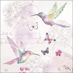 Servetten - Pale Hummingbirds 5st