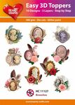 3D Easy design - Brooches 10st