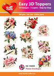 3D Easy design - Flower Envelopes 10st