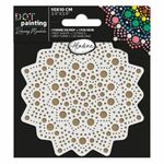 Dot Painting MDF + Stencil 10cm Sun
