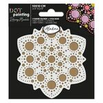 Dot Painting MDF + Stencil 10cm Anemone