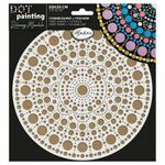 Dot Painting MDF + Stencil 20cm Rond