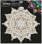 Dot Painting MDF + Stencil 30cm Ethnic