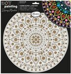 Dot Painting MDF + Stencil 30cm Rond