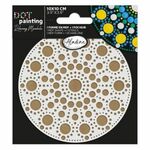 Dot Painting MDF + Stencil 10cm Rond