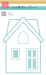 Ps8184 Craft stencil - House by Marleen