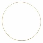 Metalen ring - Mat goud gelakt - 60cm