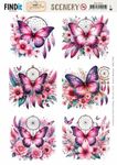 Scenery BB - Pink Butterflies 4k