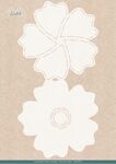 Folding Card stencil - Blue Flower A4