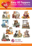 3D Easy design - Seasonal Cats 10st