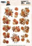 3D Knipvel - YC - Orange Floral