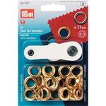 541371 Ringen en schijven goudkleur 11mm