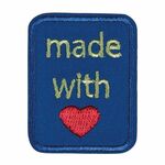 10341 Applicatie Handmade - Blue 30x40mm