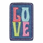 10352 Applicatie Denim Love - 45x70mm