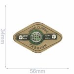10245 Label wear classic fashion 56x34mm