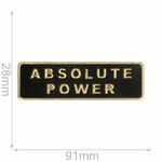10239 Label absolute power 91x28mm zwart