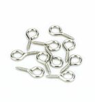 Schroefhaakjes zilverkleurig 11mm - 20st