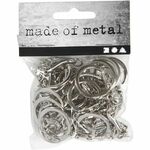 Sleutelhanger met ketting 2,3cm/6cm 25st