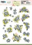 Knipvel PM - Navy Elegance - Blue Flower