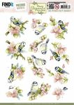 PM - Navy Elegance - Flower Bird