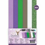 Linnen karton BB Pastel Purple Christmas