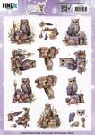 Knipvel BB Pastel Purple Christmas Owl