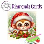Diamonds Cards - Christmas Monkey   
