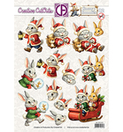 3D stansvel - Snowy Bunnies 02
