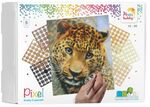 Pixelhobby - Luipaard met 9 basisplaten