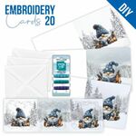 Embroidery Cards 20 - Gnomie Christmas