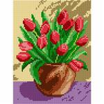 Orchidea canvas - Red Tulips - 18x24cm