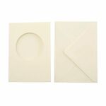 Passepartout kaarten + envelop Nat. 5st