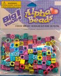 Darice Alfabet Beads gekleurd 6mm 160st