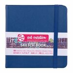 Art Creation Schetsboek blauw 12x12cm
