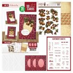 3D Velvet Cards A6 AD Christmas Greeting