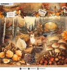 Collage Backgrounds - Autumm in the Wood