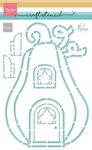 Ps8189 Craft Stencil - Pumpkin cottage