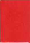 0211 Passepartout kaart krans rood 5st.