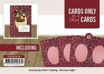 Cards Only - Velvet Cards A6 - Rood 4st