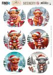Scenery BB - Festive Cows rond