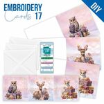 Embroidery Cards 17 - Pastel Purple