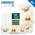 Embroidery Cards 21 - Christmas Candles