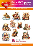 3D Easy design - Winter Teddy Bears 10st